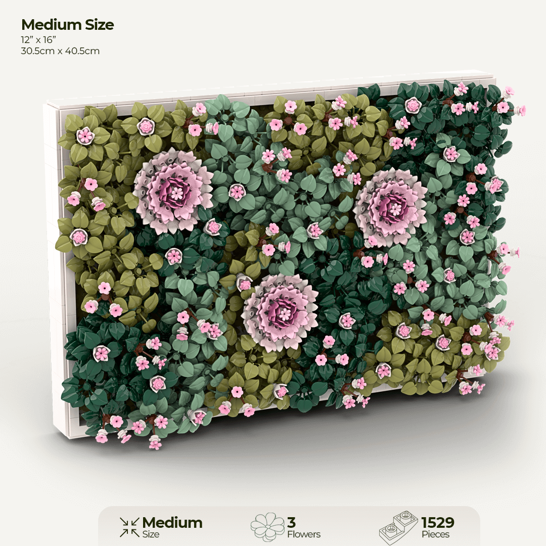 Sakura Blossom Moss Garden Wall Art - a Modern Wall Art Decor