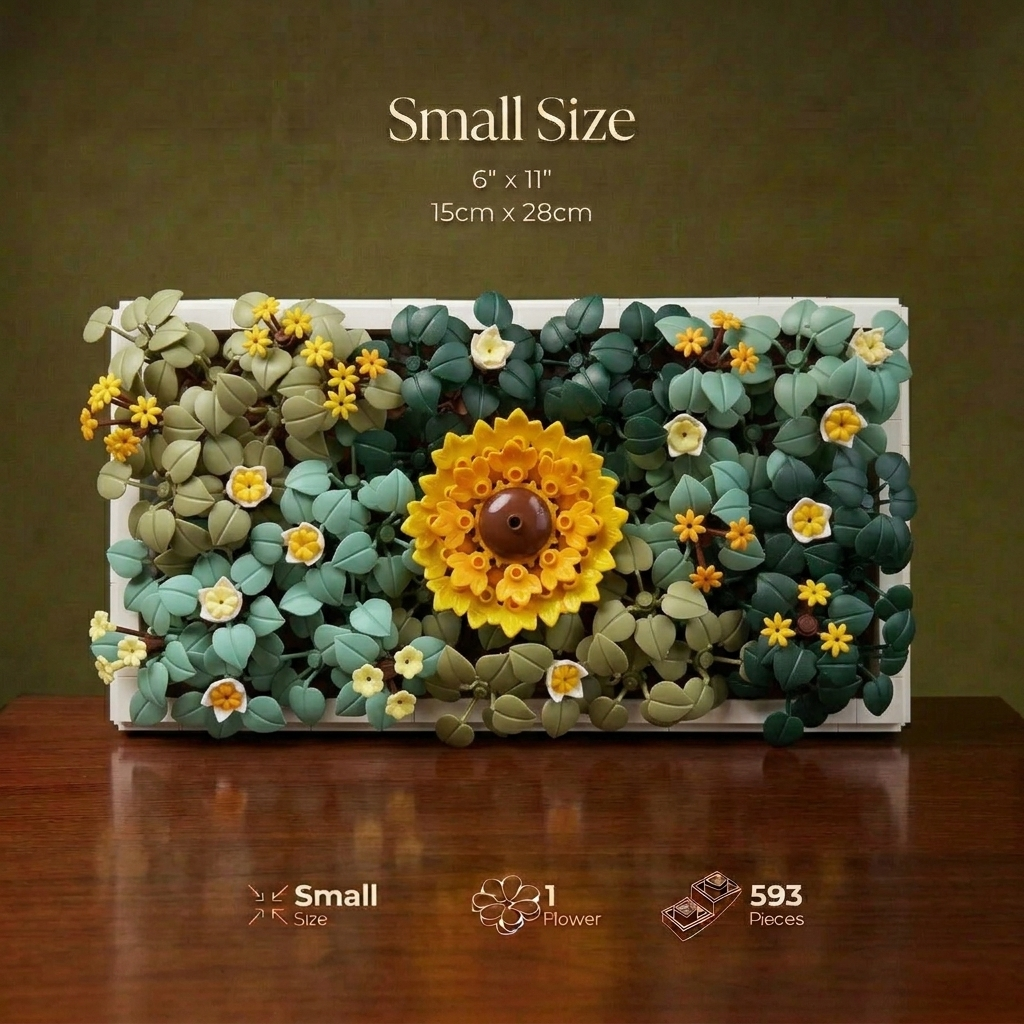 Buy Sunflower Moss Garden Wall Art | Modern Brick Haus