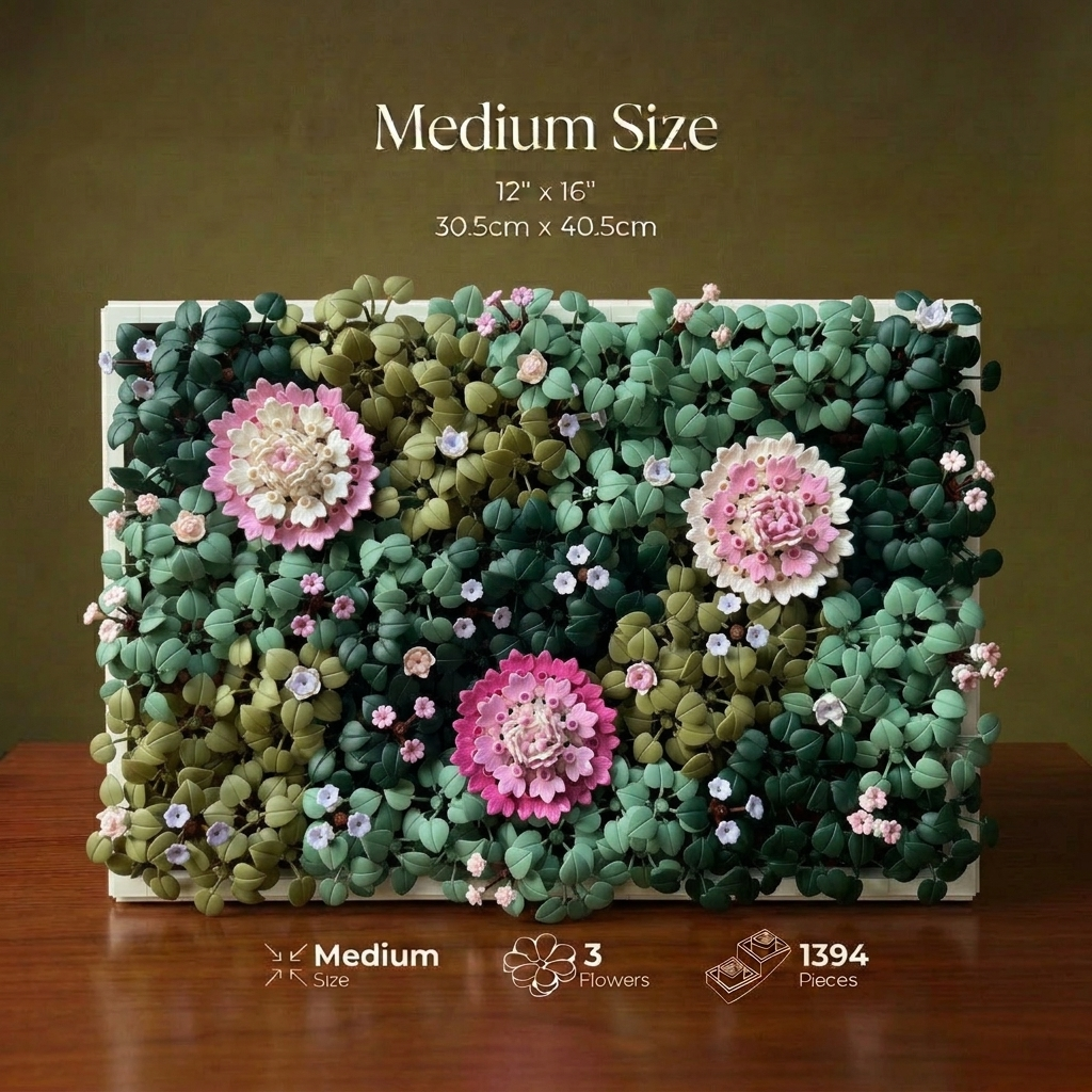 Sakura Blossom Moss Garden Wall Art - a Modern Wall Art Decor