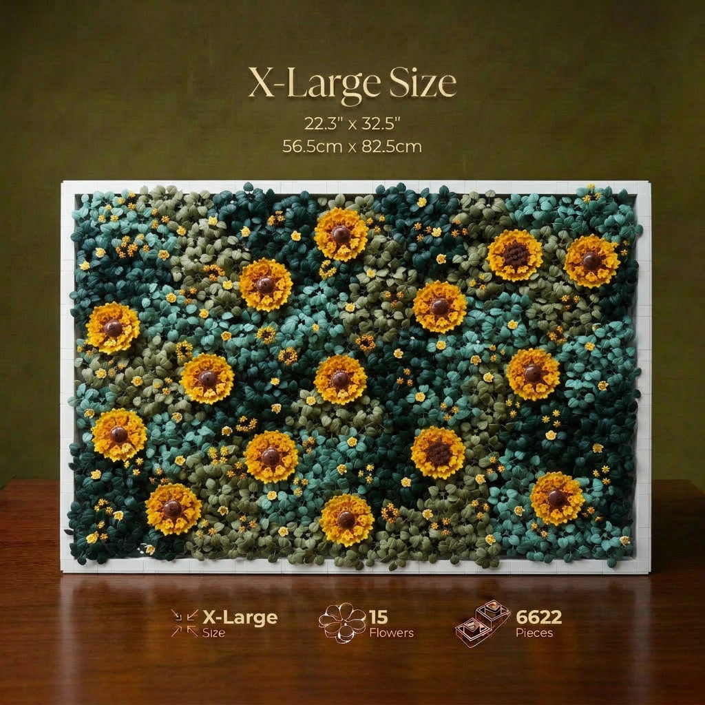 Buy Sunflower Moss Garden Wall Art | Modern Brick Haus